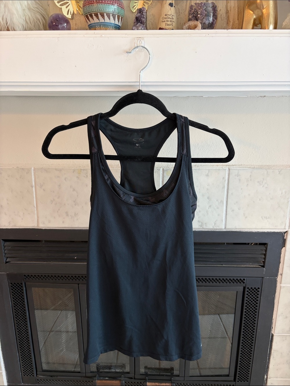 C9 by Champion Black Scoop Neck Racerback Tank